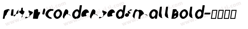 FutshiCondensedSmall Bold字体转换